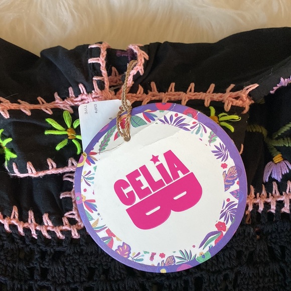 NEW CELIAB Scarlet Floral Multicolor Embroidered Dress NWT - Picture 12 of 15